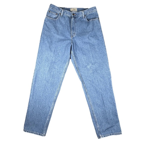 L.L. Bean Denim - L.L. Bean Jeans Womens 16 Light Wash Blue High Rise Straight Denim 32x30